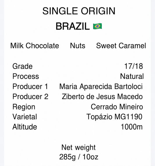 Brazil Cerrado Mineiro - Natural - Sweet